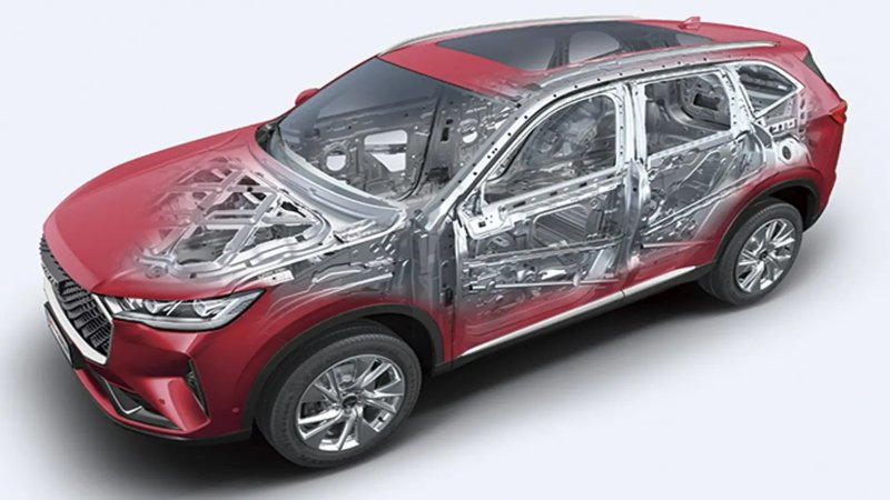 Каркас, на 72% выполненный из высокопрочной стали